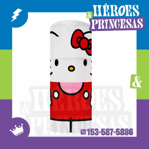 Botella infantil con tapa a pico de Hello Kitty blanco y rojo – Héroes y Princesas Lanús, zona sur
